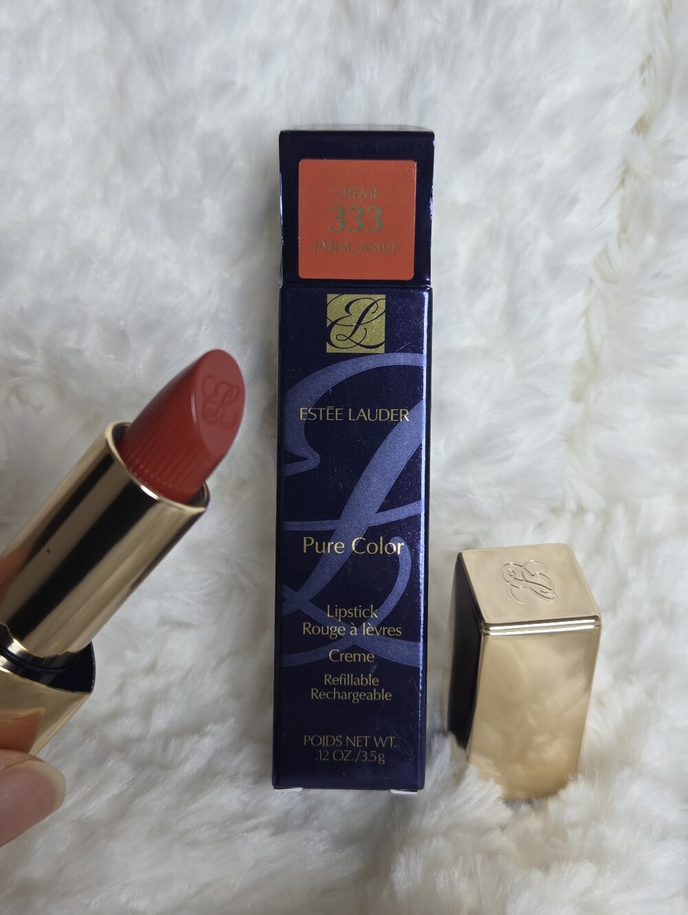 New Estee Lauder Pure Color Creme Lipstick-333 Persuasive-